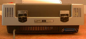 Plotter Printer back view