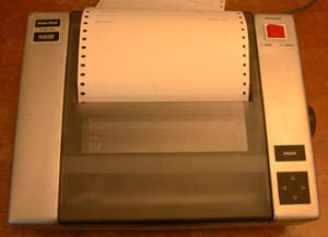 Plotter Printer top view