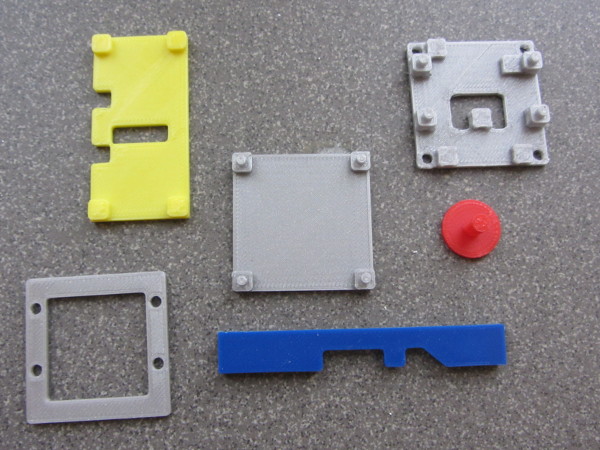 shows the parts next to each other