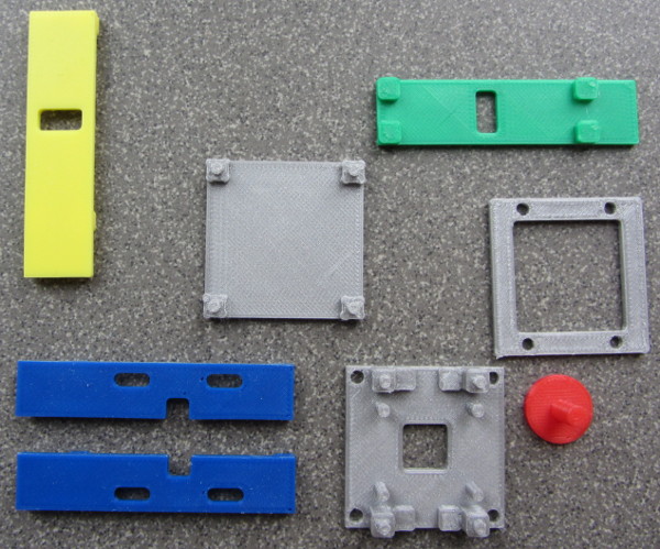 shows the parts next to each other